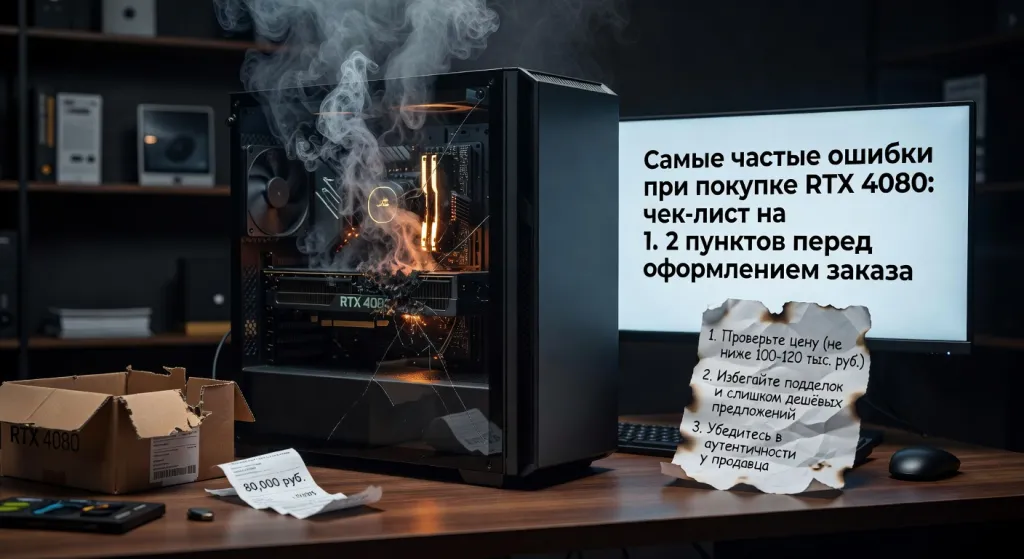 Самые частые ошибки при покупке RTX 4080: чек-лист на 12 пунктов перед оформлением заказа