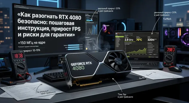 Как разогнать RTX 4080 безопасно: пошаговая инструкция, прирост FPS и риски для гарантии