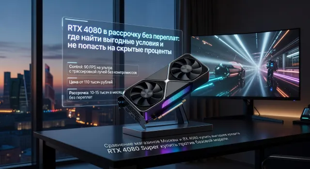 RTX 4080 в рассрочку без переплат: где найти выгодные условия и не попасть на скрытые проценты